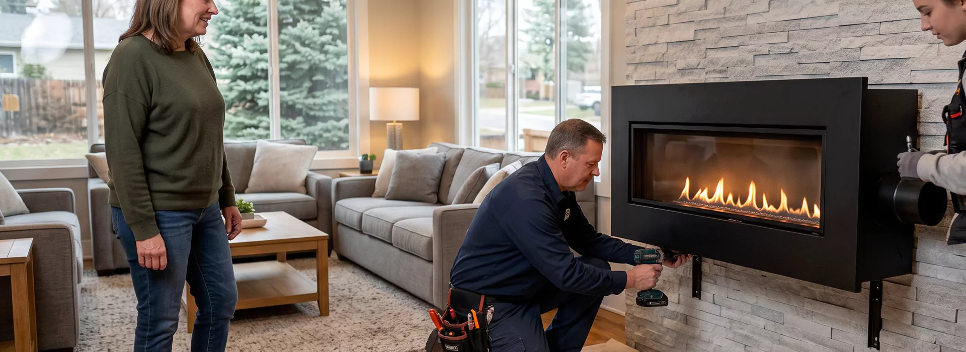 Floating Fireplace Installation Old Bridge, NJ