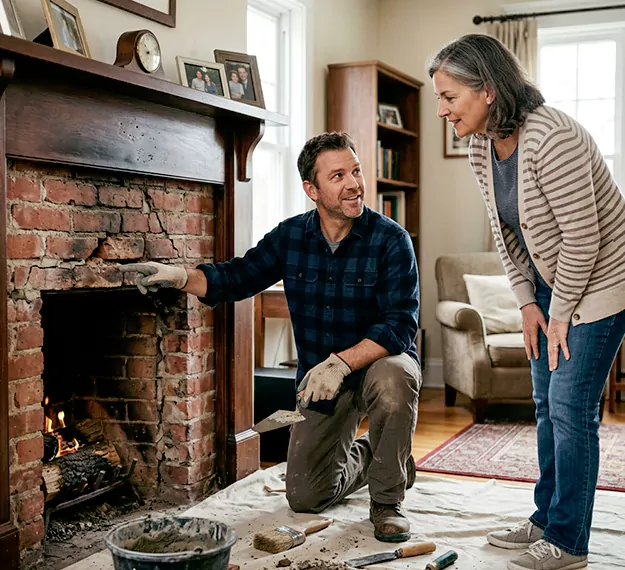 Why Old Bridge Homeowners Choose Our Brick Fireplace Repair Team?