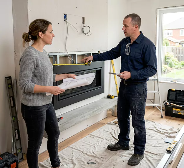 Why Old Bridge Homeowners Choose Our Floating Fireplace Installation Team?
