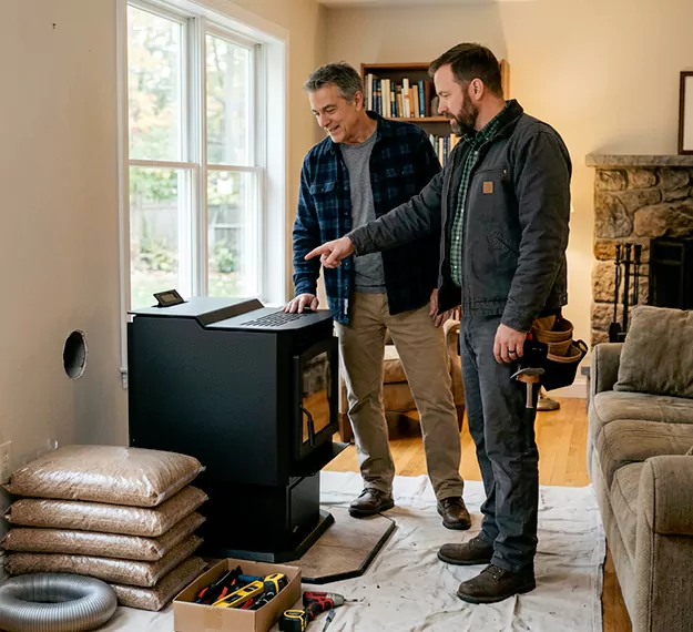Why Old Bridge Homeowners Choose Our Pellet Fireplace Installation Team?