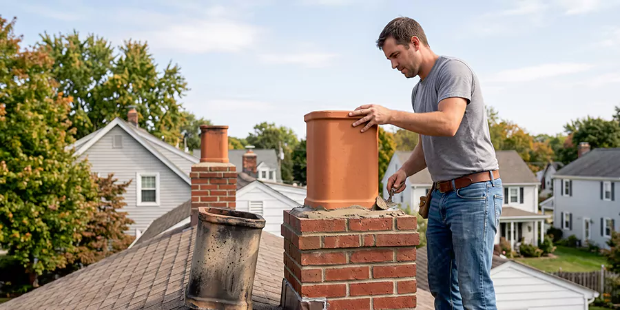 Matching Chimney Pot Replacement Old Bridge