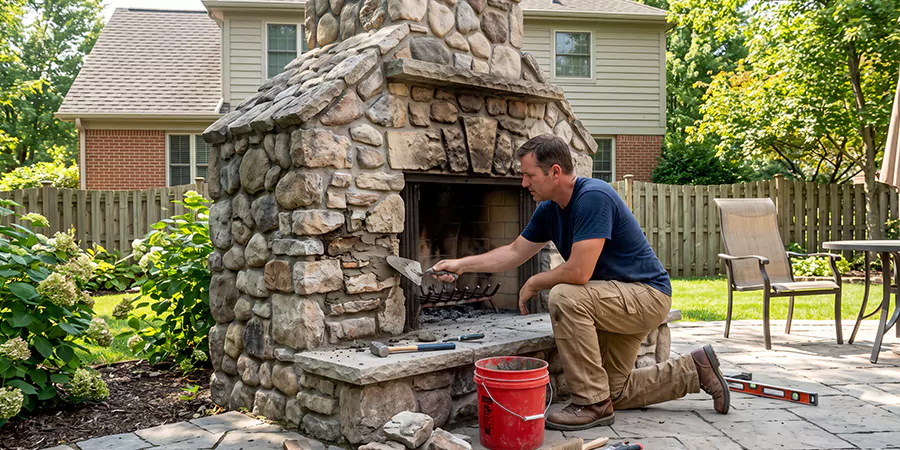 Outdoor Fireplace Repair Old Bridge
