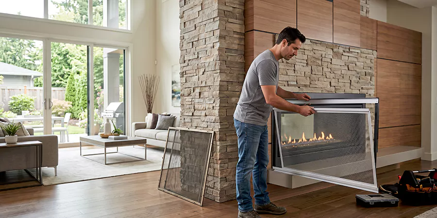 Fireplace Insert Screen Replacement Old Bridge