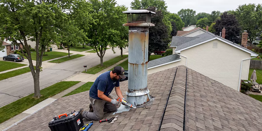Stone, Stucco, and Metal Chimney Leak Repair Old Bridge