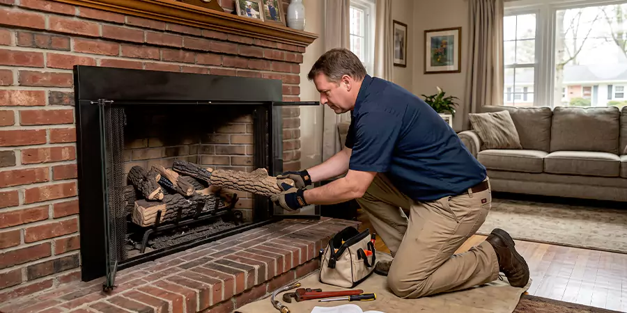 Propane Fireplace Logs Installation Old Bridge