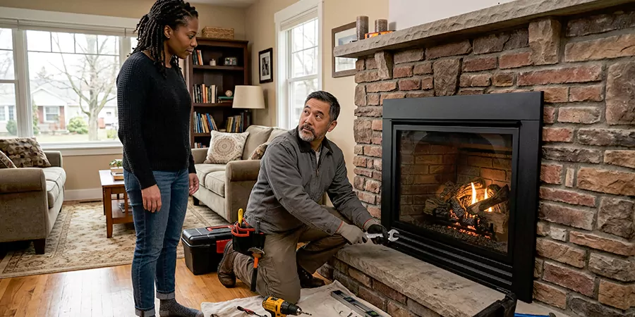 Fireplace and Log Fire Installation Old Bridge