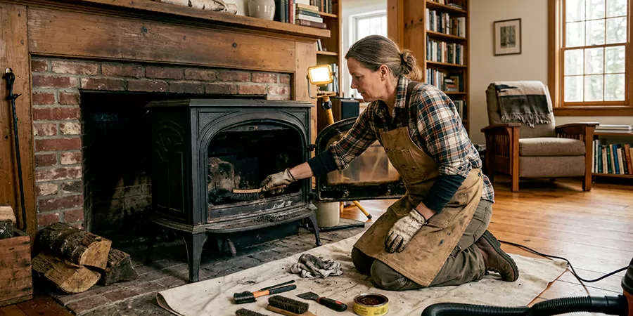 Wood Stove Restoration Old Bridge